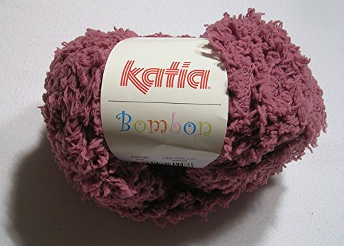 Bombon, fransiges Chenillegarn von Katia – altrosa (212) - 2