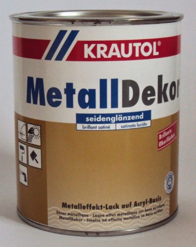 Preisvergleich Produktbild 2,25 liter Krautol Metalldekor, Effektlack, Farbtonsilber-graualuminium seidenglänzend