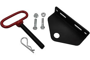 YRSSSA Kit d'attelage de remorquage universel très résistant pour tondeuse à zéro et goupille d'attelage de remorque de 1,5 cm avec boulons, pour VTT, UTV, tondeuses à gazon, tracteurs (avec goupille