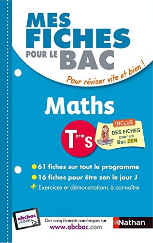 Télécharger Mes fiches pour le BAC Maths Term S PDF