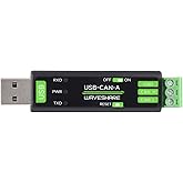 Waveshare USB to CAN Adapter Analyzer, Adopts STM32 Chip Scheme, 4 Working Modes, Stable Communication, for Windows XP/7/8/10