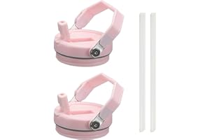 FUFRE 2 sztuki zapasowych pokrywek do kubków Stanley 20/30 oz, zapasowe pokrywki, kubki z klapką i uchwytem, wielokrotnego użytku, szczelne i pyłoszczelne kubki do akcesoriów Stanley Cup (różowe)