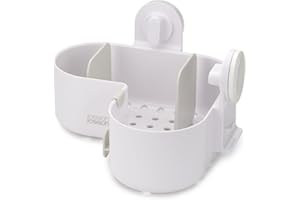 Joseph Joseph Duo Narożny organizer z półką na wózki prysznicowe, schowek na akcesoria prysznicowe, biały