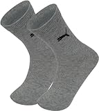 Resistentes Puma Easy Rider Jr 2P Calcetines, niños, Gris, 39-42