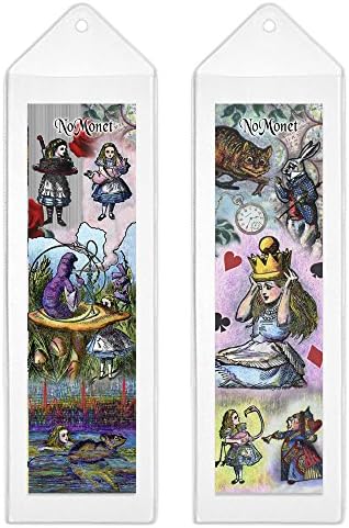 Alice in Wonderland Plastic Bookmark in Plastic Sleeve