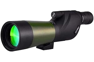 Gosky Long View 20-60 x 60 mm, Waterproof, Shockproof, BAK4 Prisms, Multi-Layer Optics, Professional Eyepiece Telescope for Bird Watching (Range 180°)