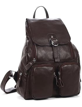Etasche Damen Lederrucksack Damen Rucksack Cityrucksack Stadtrucksack Daypack Leder