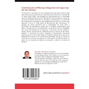 Contribución al Manejo integrado del alga roja de los cítricos: Nocividad, epidemiología, señalización y control del alga roja de los cítricos