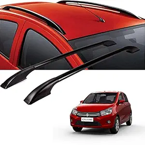 Semaphore (Black Drill Free Roof Rails for Maruti Suzuki Celerio