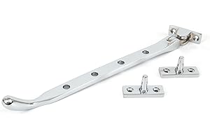 From the Anvil, Fenster-Befestigung, in Tropfenform, 25,4 cm, poliertes Chrom