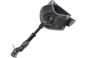 SHARROW Tir à Arc Décocheur Release Aids Arc à Poulies Aides à la Libération Réglable Trigger 360 Degrés Rotation Accessoires pour Arc et Flèches
