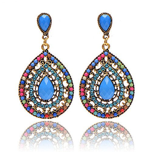 Metal and Crystal Earrings for Women & Girls