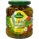 K&uuml;hne Jalapeno Acıbiber Turşu Cam Kavanoz 370 gr