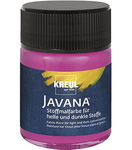 Kreul Peinture Pour Tissu Javana Pour Tissus Clairs Et Foncés, 50 Ml Vanille 50 Ml Peinture Loisirs C 23252069