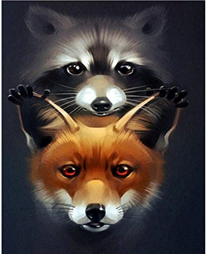 CHshe DIY 5D Civet Cat Diamond Painting Kits full Cross Stitch Kit Crystal Rhinestone Embroidery Pictures Arts Craft for Home Wall Decor 30X40cm