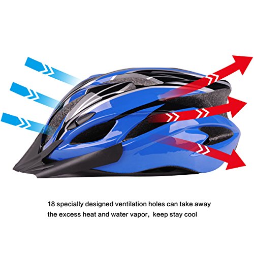 Six Foxes Fahrradhelm, Unisex Erwachsenen Fahrradhelm Rennradhelm mit abnehmbarem Visier und Futter, verstellbarem Thrasher - 5