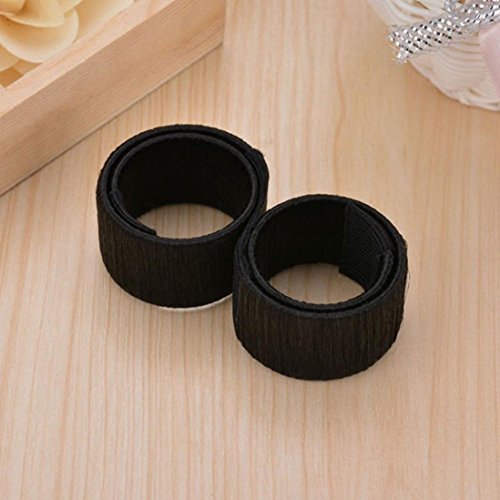 Coolster Damen Haarstyling DIY Tool Donut Hair Bun Maker & Fashion Haare Dutt Styling Werkzeug Haarknoten Frisurenhilfe -Gelb - 9