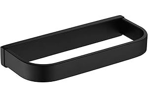 Flybath Towel Ring SUS 304 Stainless Steel Matte Black Stylish Towel Holder Hanger Wall Mounted