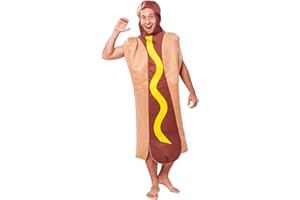 EraSpooky Uomo Hot Dog Costume Cibo Salsiccia Frankfurter Addio al Celibato
