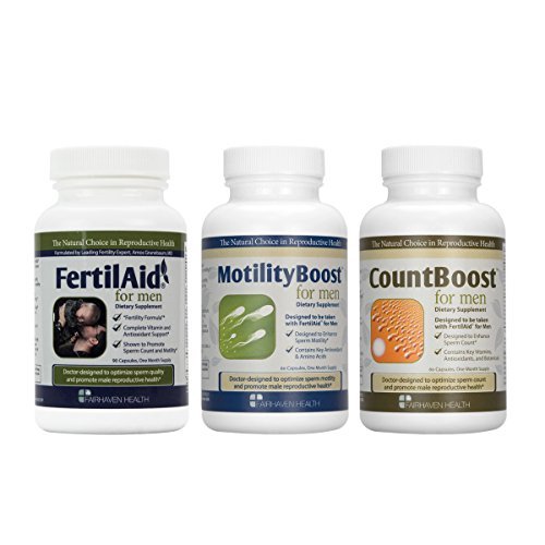 Fairhaven Health FertilAid for Men, MotilityBoost, Countboost Bundle ( 1 Month Supply) Buy Fairhaven Health FertilAid for Men, MotilityBoost, Countboost Bundle ( 1 Month Supply) from Amazon.in!