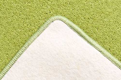 Velour Teppich Trend Grün nach Maß – versandkostenfrei schadstoffgeprüft pflegeleicht antistatisch schmutzresistent robust strapazierfähig Wohnzimmer Kinderzimmer Schlafzimmer Küche Flur , Größe Auswählen:200 x 300 cm - 5