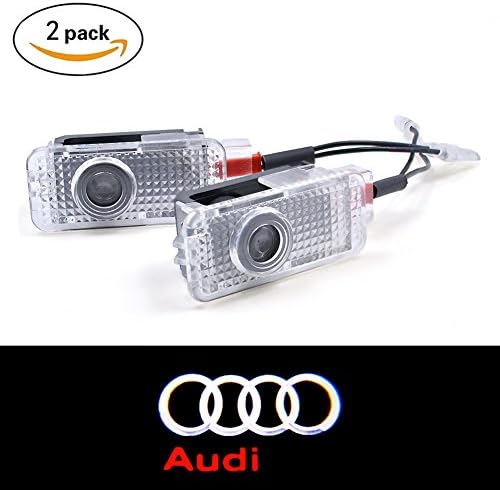 Ausyde 2 x Cree Car Door Logo Projection Light Entry Lighting Projector Light Logo