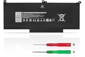 KXRSII 60Wh F3YGT Batterie Compatible avec Dell Latitude 12 7280 7290 13 7380 7390 14 7480 7490 E7280 E7480 E7490 E7290 E7380, pour Dell P29S002 453-BBCF 451-BBYE KG7VF DM3WC 2X39G 7.6V