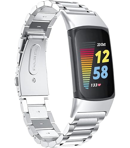 Inspire 3 Cinturino In Acciaio Inox Con Diamanti Per Fitbit Luxe