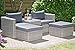 Produktbild SunnySmart Sunny SMART Aura Lounge-Set, Grey-White, Geflecht, 2-4 Personen, inkl. Polster-Kissen, Loungeecke Polyrattan