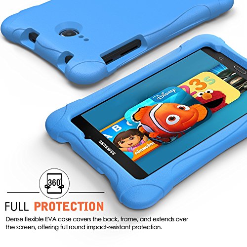 Samsung Galaxy Tab A 7 Hülle Case – MoKo Superleicht EVA Stoßfest Kinderfreundlich Kinder Schutzhülle Tasche Schale Folio Bumper Cover für Samsung Galaxy Tab A 7.0 Zoll SM-T280/SM-T285 2016 Tablet-PC, Blau - 5