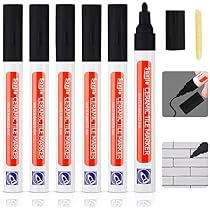 Stylo Joint Carrelage Imperméable - Lot De 5 - Beige - Pour Raviver Les Lignes De Coulis Salle De Bain Cuisine