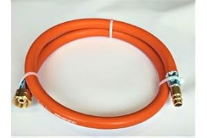 ZaTeChS Propan Butan Manguera de Gas 300cm (3m) | 20 Bar | Ø6.3mm | DN7.2 1/4" Pulgada LKS Acoplamiento rápido | hasta -30°C | Flexible | Pantallas para Camping, barbacoas de Gas