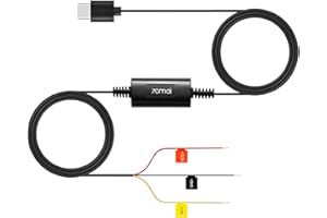 70mai Hardwire Kit UP03, Typ-C-Hardwire-Kit mit Niederspannungsschutz, 24-Stunden-Parküberwachung für 70mai Dash Cam M310/A410/A510/A810/A800SE/4K Omni/T800E/T800, 3 m, 12 V–30 V auf 5 V/2,4 A