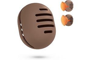 Fauxomor Respirant Porte-éponge de Maquillage pour les Voyages,Support Eponge Maquillage en Silicone Incassable Amical Pour la Peau,étui Portable pour tous Les Types Beauty Blender,A-Coffee