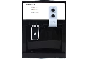 FETCOI Wasserspender Büro Wasserkühler Trinkwasser Desktop Water Dispenser 550W Elektrische Heiße und Kalte Trinkmaschine für 3.5-18L Wasser in Eimer (Weiß)