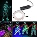 Produktbild Possbay 1 m 2 m 3 m 4 m 5 m EL Draht Neon Lights Glow Leuchtmittel Elektrolumineszenz-Folie mit Controller für Car Home Party Kostüm Dekoration, weiß, 4 m