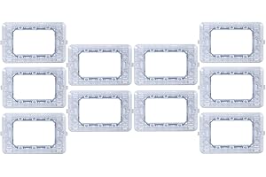 ZOREI Soporte Compatible Bticino Matix, Soporte Para Caja 502 503 504 506 (10, 3 Módulos Plazas)