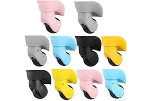 PETSTIBLE Ersatzrollen für Koffer, kompatibel mit verschiedenen Modellen, stark und verschleißfest (Pink, L)