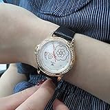 Lnyy Mode Casual Damenuhr mit Diamant britische Non-mechanische Uhr einstellen