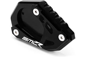 Mokiton Motorcycle Side Stand Extension Kickstand Plate Compatible With KTM 690 SMC R 2019-2023 | Foot Pad Support 690 SMC-R 690 SMCR Accessories (black-2)