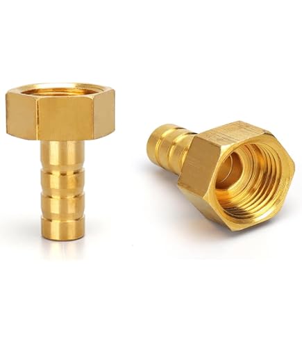 Uxcell 304 Stainless Steel Hose Barb Fitting Coupler, 8mm Barb X G1/2