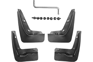 CStern Parafanghi Parafango Paraspruzzi Protettiva Protezione Antispruzzo Guardie Fango Anteriore & Posteriore Auto in Plastica ABS Nero 4 Pezzi per BMW X1 F48 2016-2019