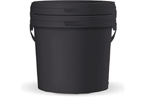 POSH Seau avec Couvercle en Plastique de Qualité Alimentaire - Anti-Fuite, Inodore, Robuste, Hermétique avec Anse (2, 3 l)