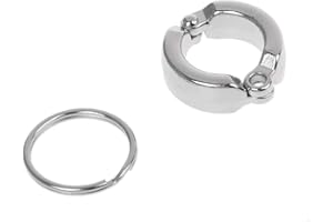 WOEIFGV Anillos de metal para patas de loro, pie de apertura activa para pájaros pequeños y grandes, clips de aleación para loros que vuelan fuera