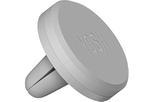 YOSH Car Phone Holder Air Vent, Upgraded Magnetic Phone Car Mount with Strongest Magnets, Super Stable Mobile Phone Holder for Car Vent with 2 Metal Plates Perfect for iPhone Samsung Huawei Xiaomi