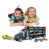 Bildungsentwicklung: Ideal für Kinder, die gerne Bau-Truck-Spiele spielen. Das Spielen dieser Spielzeugautos hilft dabei, die frühen pädagogischen Fähigkeiten Ihrer Kinder wie Denken und Vorstellungsvermögen, Kreativität, Formerkennung, Hand-Auge-Koordination und kognitive Prozesse zu entwickeln. Der zusätzliche Panoramakarikaturstadtplan hilft Kindern, mehr über den Stadtverkehr zu erfahren