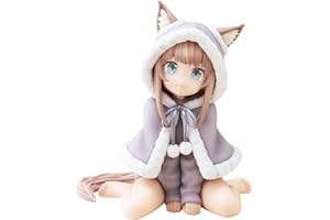 ‎ZHONGKAIHUA Zhongkaihua Katzenfigur Kinako Kind Cartoon Q PVC-Statue 15 cm Kinako sitzende Figur Modell Tischdekoration