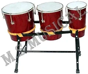 R International 002 Triple Bongo Drum Set with Stand