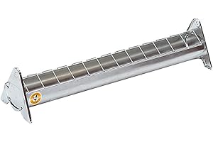CHICK'A Mangeoire en Acier galvanisé à Grille Mobile 50 cm pour 20 Poussins