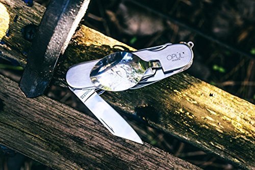 Campingbesteck-Set von Opul, funktionales Campingmesser, Camping-Tool, Komplettset, wird in einer Geschenk-Box geliefert mit ausgeformter Schaumstoffeinlage - 9